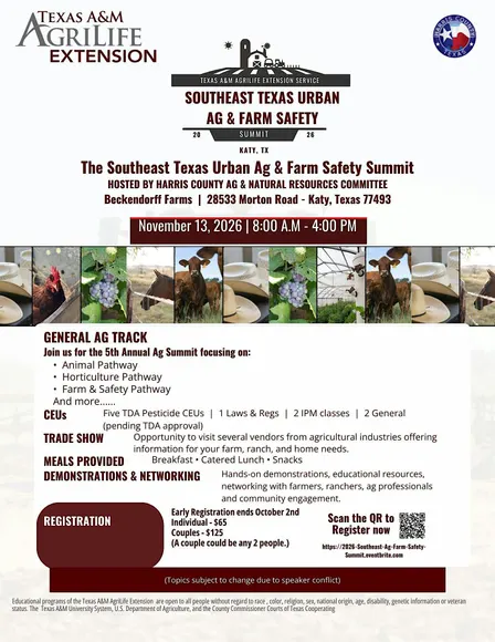 2026 Southeast Texas Urban Ag & Farm Safety Summit
