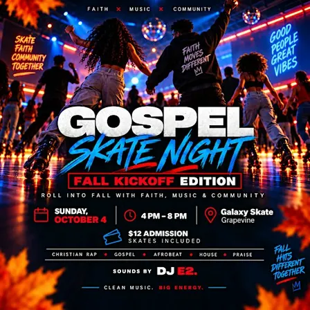 Gospel Skate Night: Fall Kickoff Edition | Grapevine, TX