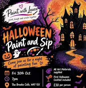 Halloween Paint and Sip