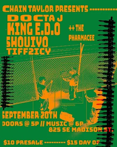 Chain Taylor presents: Docta J’s going away party