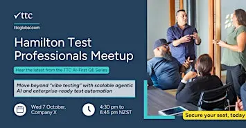 Hamilton Test Professionals Meet up | October 2026