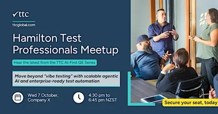 Hamilton Test Professionals Meet up | October 2026