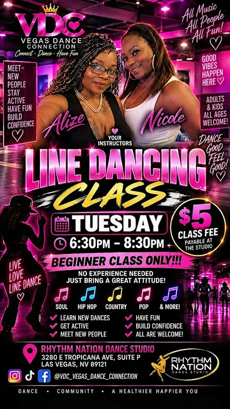 Every Tuesday! Line Dancing with Vegas Dance Connection