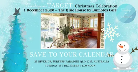 TUESDAYS ON TARGET CHRISTMAS LUNCH 2026 - BOOK YOUR SEAT