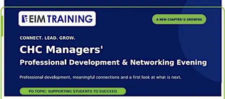 Childcare Managers professional development & networking evening