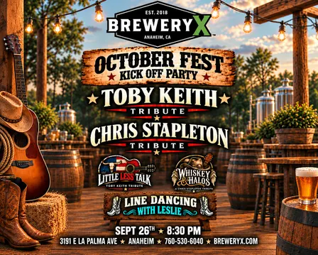 Brewery X October Fest ft Toby Keith & Chris Stapleton Tributes