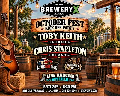 Brewery X October Fest ft Toby Keith & Chris Stapleton Tributes