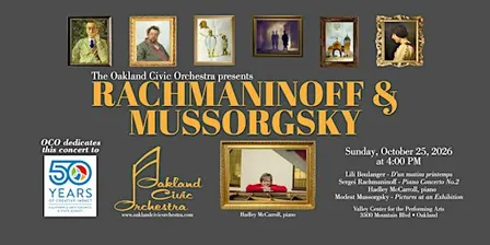 Oakland Civic Orchestra:  Rachmaninoff and Mussorgsky