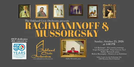 Oakland Civic Orchestra:  Rachmaninoff and Mussorgsky