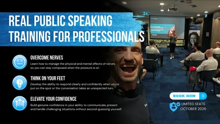 Real public speaking training for professionals