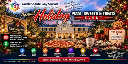 Gay Men’s Annual Holiday Pizza, Sweets & Treats | Basking Ridge, NJ