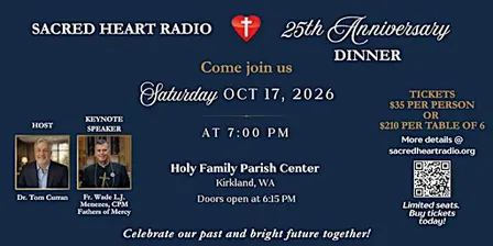 Sacred Heart Radio 25th Year Anniversary Dinner