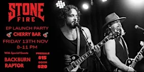 Stone Fire Debut EP Live at Cherry Bar FRI NOV 13