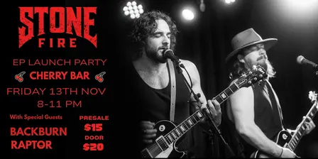 Stone Fire Debut EP Live at Cherry Bar FRI NOV 13