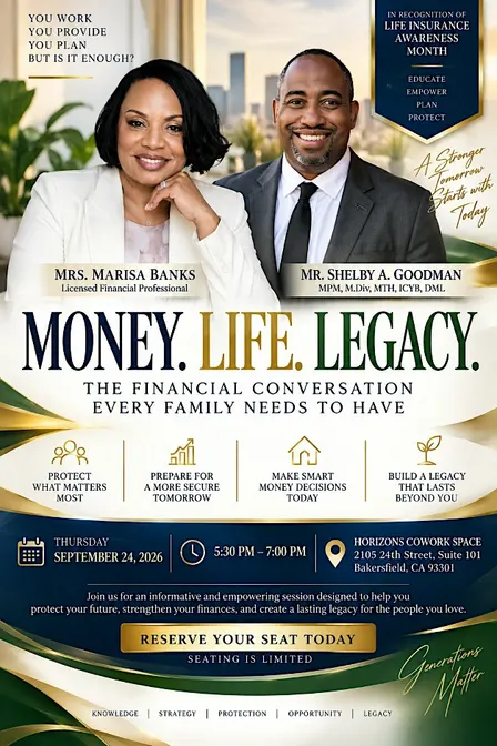 MONEY. LIFE. LEGACY. The Financial Conversation Every Family Needs To Have