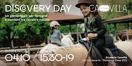 Discovery Day Scuderia Caovilla – 04 ottobre 2026, orario 15.30-19