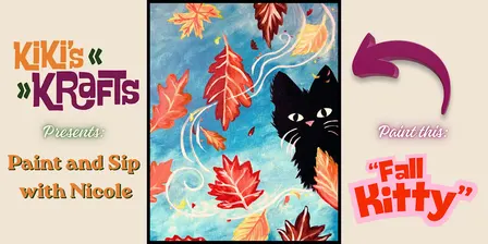 "Fall Kitty" - Paint and Sip with Nicole