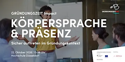 Körpersprache & Präsenz: sicher auftreten im Gründungskontext