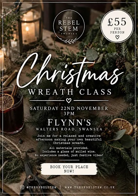 Christmas Wreath workshop at Flynn's