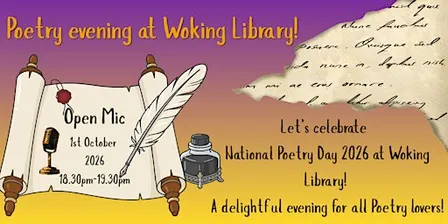 National Poetry Day 2026: Open Mic at Woking Library