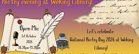 National Poetry Day 2026: Open Mic at Woking Library