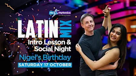 Latin Mix Social // Nigel's Birthday // Fun Intro Lesson & Social Dancing!