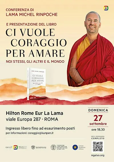 Lama Michel Rinpoche presenta il suo libro: CI VUOLE CORAGGIO PER AMARE