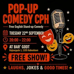 Free English Stand-up Comedy at Bar' Godt