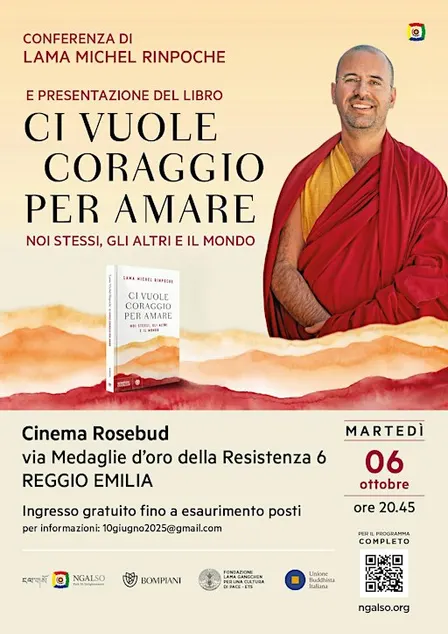 Lama Michel Rinpoche presenta il suo libro: CI VUOLE CORAGGIO PER AMARE