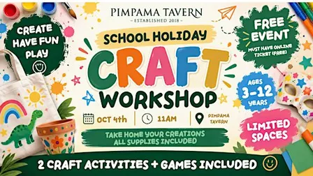 SCHOOL HOLIDAY CRAFT WORKSHOP | 4 OCTOBER