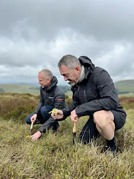Sphagnum Moss Planting in the Goyt Valley, Derbyshire Saturday October 31