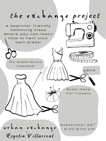 The Exchange Project - Dress Hemming Workshop