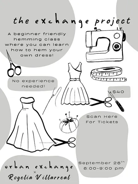 The Exchange Project - Dress Hemming Workshop
