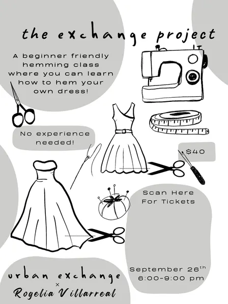 The Exchange Project - Dress Hemming Workshop