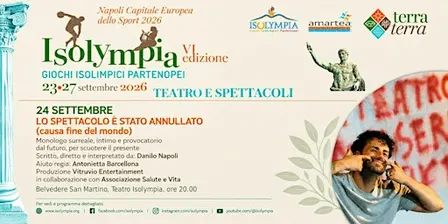 LO SPETTACOLO E' STATO ANNULLATO (causa fine del mondo)