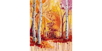 Autumn Aspens - Paint and Sip in Norfolk | Classpop!™