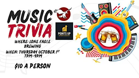 Music Trivia with Points Up Entertainment at Lone Eagle!