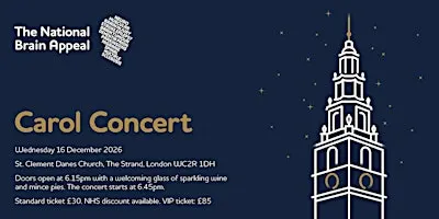 The National Brain Appeal Christmas Carol Concert 2026