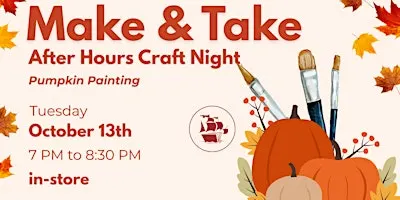 Make & Take - Mini Pumpkin Paint and Sip