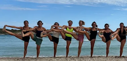 Yoga on the beach Sant Vicenç de Montalt, El Maresme, Barcelona