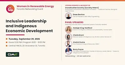WiRE Toronto x CIMA+: Networking Event, Indigenous Inclusive Leadership