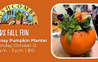 Kids Pansy Pumpkin Planter