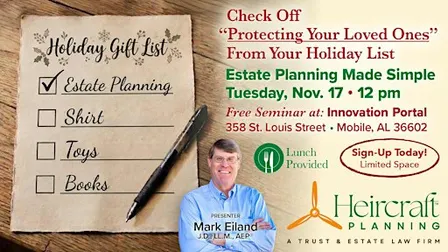 Free Estate Planning Seminar | Downtown Mobile
