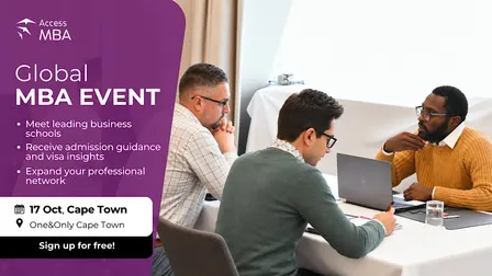 Take your career to the next level with Access MBA Cape Town event