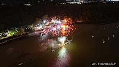 Fireworks at Medway Yacht Club