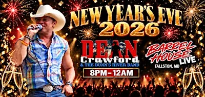 New Year's Eve with Dean Crawford & DRB at Barrel House Live!