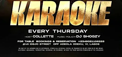 KARAOKE THURSDAY AT LIVE! LOUNGE