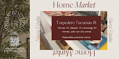 Home Market de Puertas Abiertas - Cita previa Sábado - Torpedero Tucumán 18