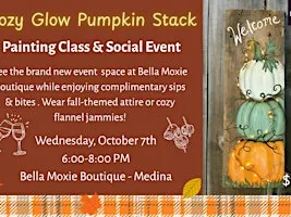Cozy Glow Pumpkin Stack Paint & Sip