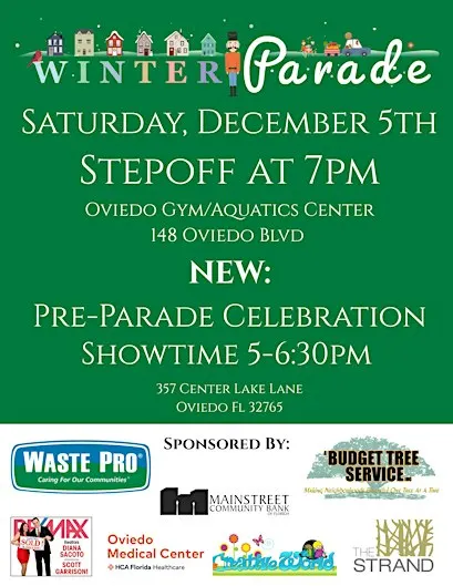 2026 Winter Parade with the City of Oviedo